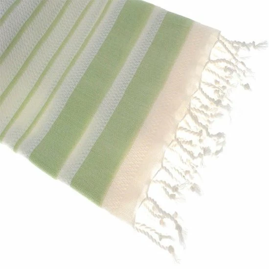 Merkloos Pareo Hamamdoek Aquastreeps Green 190x90 - 190x90cm - Pareo - Omslagdoek - Ultradun Strandlaken - Sneldrogende Saunadoek - Saunalaken - Stranddoek - Reishanddoek - Sneldrogende Handdoeken 2 Merkloos Pareo Hamamdoek Aquastreeps Green 190x90 - 190x90cm - Pareo - Omslagdoek - Ultradun Strandlaken - Sneldrogende Saunadoek - Saunalaken - Stranddoek - Reishanddoek - Sneldrogende Handdoeken - Afbeelding 2