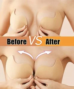 Merkloos Plak BH /Onzichtbare Push Up Bh Zelfklevende / Beha Backless Strapless / Gel Sticky Solid -Cup-C /Zwart-Topkwaliteit -lingerie-dames-badmode Winkel 550x550 67