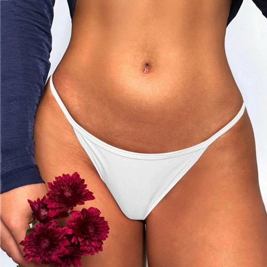 Merkloos Dames String Wit - Luxe Design Met Kant - Dames Lingerie / Ondergoed - Maat L 4 Merkloos Dames String Wit - Luxe Design Met Kant - Dames Lingerie / Ondergoed - Maat L - Afbeelding 4