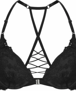 Hunkemöller Dames Lingerie Voorgevormde Beugel Bh Lillian - Zwart - Maat C80