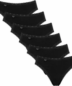 Sloggi Dames Tai Slip 6 Pack 24/7 Cotton Lace