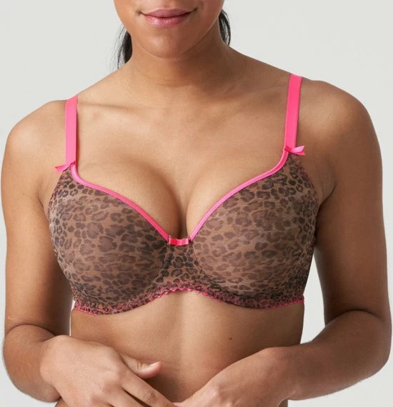 PrimaDonna Twist Cafe Plume Voorgevormde Beugel Bh 0242170 Cheetah - Maat 70F 2 PrimaDonna Twist Cafe Plume Voorgevormde Beugel Bh 0242170 Cheetah - Maat 70F - Afbeelding 2