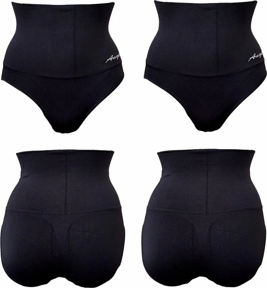 Sweet Angel Correctie Slips Naadloos Hoge Taille Zwart 2pack Maat M/L 2 Sweet Angel Correctie Slips Naadloos Hoge Taille Zwart 2pack Maat M/L - Afbeelding 2