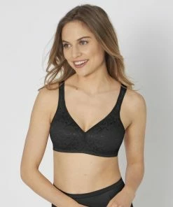 Triumph Elegant Cotton N Beha - Zwart - Maat B100