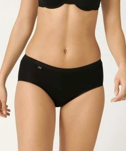 Sloggi Basic+ Dames Midi Slip - Zwart - Maat 48 -lingerie-dames-badmode Winkel 550x610 2