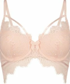 Hunkemöller Dames Lingerie Voorgevormde Longline Beugel Bh Marilee - Roze - Maat C90