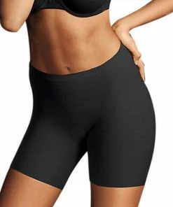 Maidenform Sleek Smoothers Shaping Thigh Slimmer Short - Zwart - Maat XXL
