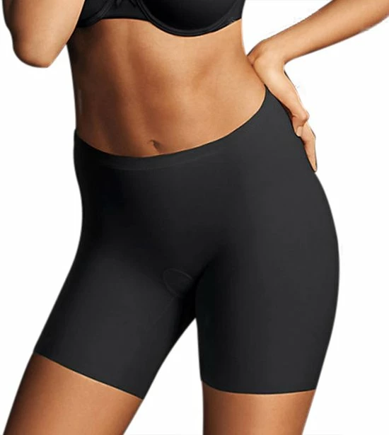 Maidenform Sleek Smoothers Shaping Thigh Slimmer Short - Zwart - Maat XXL 1 Maidenform Sleek Smoothers Shaping Thigh Slimmer Short - Zwart - Maat XXL