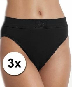 Sloggi Double Comfort Tai Dames Slip - (3-pack) - Zwart - Maat 46