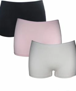 VANILLA - Dames Boxershort, Dames Ondergoed - 3 Stuks - Egyptisch Katoen - Zwart,Roze,Wit - SH3573 - M -lingerie-dames-badmode Winkel 550x630 3