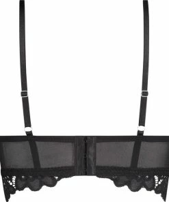 Hunkemöller Dames Lingerie Voorgevormde Longline Bh Zonder Beugel Shiloh - Zwart - Maat C80 -lingerie-dames-badmode Winkel 550x631