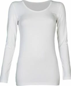 Claesen's Claesens - Ronde Hals LS T-shirt Wit - XL