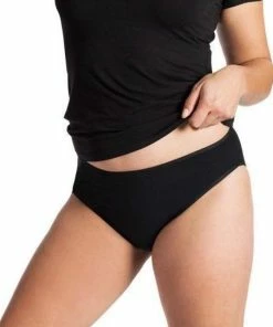 UnderWunder Heupslip – Menstruatie Ondergoed – Incontinentie Urineverlies Vrouw – Absorberend Ondergoed – Zwart Maat 38/40