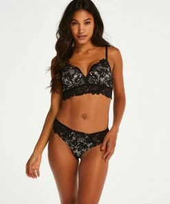 Hunkemöller Dames Lingerie Voorgevormde Longline Bh Zonder Beugel Shiloh - Zwart - Maat C80 -lingerie-dames-badmode Winkel 550x660 149