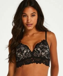 Hunkemöller Dames Lingerie Voorgevormde Longline Bh Zonder Beugel Shiloh - Zwart - Maat C80 -lingerie-dames-badmode Winkel 550x660 150
