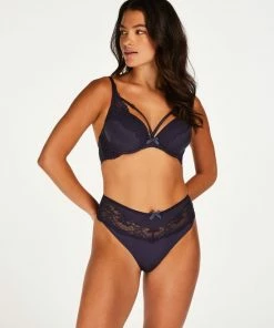 Hunkemöller Dames Lingerie Voorgevormde Beugel Bh Georgia - Blauw - Maat D75 -lingerie-dames-badmode Winkel 550x660 223