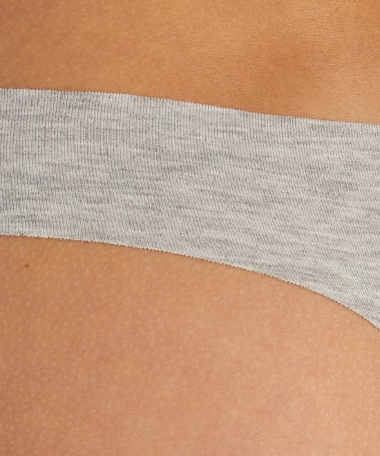 Hunkemöller Dames Lingerie 3-pack Invisible String - Grijs - Maat S 2 Hunkemöller Dames Lingerie 3-pack Invisible String - Grijs - Maat S - Afbeelding 2