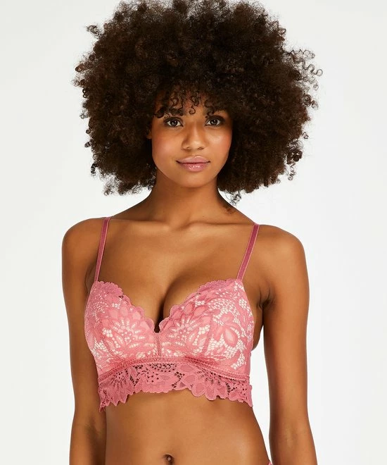 Hunkemöller Dames Lingerie Voorgevormde Longline Bh Zonder Beugel Shiloh - Roze - Maat D70 8 Hunkemöller Dames Lingerie Voorgevormde Longline Bh Zonder Beugel Shiloh - Roze - Maat D70 - Afbeelding 8