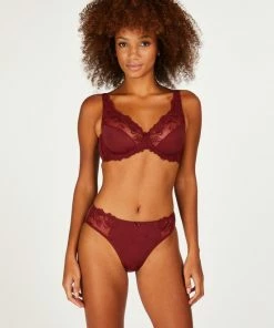 Hunkemöller Dames Lingerie Niet-voorgevormde Beugel Bh Diva - Rood - Maat H85