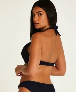 Hunkemöller Dames Badmode Voorgevormde Push-up Beugel Bikinitop Maldives - Blauw - Maat C75