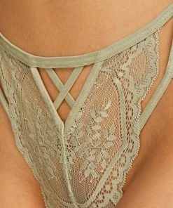 Hunkemöller Dames Lingerie 3-pack String Yakira - Groen - Maat XS -lingerie-dames-badmode Winkel 550x660 331