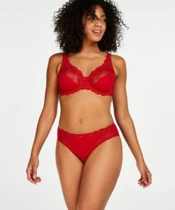 Hunkemöller Dames Lingerie Niet-voorgevormde Beugel Bh Diva - Rood - Maat F80 -lingerie-dames-badmode Winkel 550x662