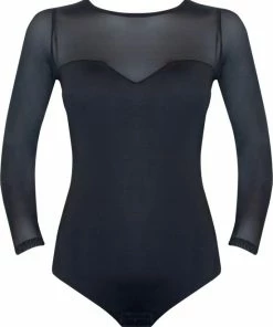 MAGIC Bodyfashion EveryBody Longsleeve Body Black Vrouwen - Maat XL