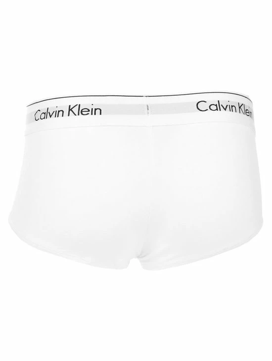 Calvin Klein Dames Modern Cotton Hipster Slip - Boyshort - Wit - Maat: S 3 Calvin Klein Dames Modern Cotton Hipster Slip - Boyshort - Wit - Maat: S - Afbeelding 3