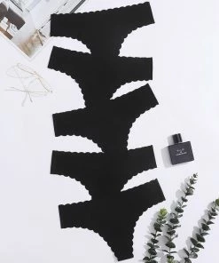 Merkloos Invisible Strings - 5 Stuks - Maat M - Zwart - Basic - Naaldloos - Comfortabel - Lingerie - String 7 Merkloos Invisible Strings - 5 Stuks - Maat M - Zwart - Basic - Naaldloos - Comfortabel - Lingerie - String -lingerie-dames-badmode Winkel 550x732 1