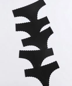 Merkloos Invisible Strings - 5 Stuks - Maat M - Zwart - Basic - Naaldloos - Comfortabel - Lingerie - String 8 Merkloos Invisible Strings - 5 Stuks - Maat M - Zwart - Basic - Naaldloos - Comfortabel - Lingerie - String -lingerie-dames-badmode Winkel 550x732 2