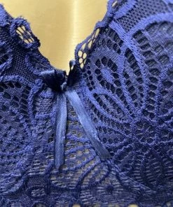 Merkloos Dames Bh Met Kant 75D Donkerblauw 5 Merkloos Dames Bh Met Kant 75D Donkerblauw -lingerie-dames-badmode Winkel 550x733 76