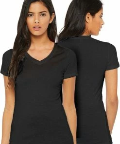 Anti Zweet Shirt - V-Hals – Krexs - Ingenaaide Okselpads – Anti Transpirant – Ondershirt - Zwart - Dames