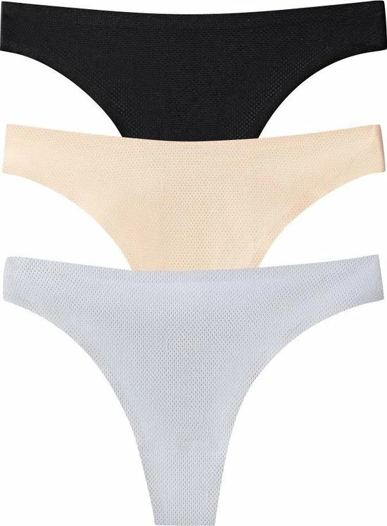 Merkloos Premie Naadloos Ademend Ondergoed - 3 Stuks/verpakking - Spoorloze Sneldrogend Strings - Premie Lingerie - Maat XL 6 Merkloos Premie Naadloos Ademend Ondergoed - 3 Stuks/verpakking - Spoorloze Sneldrogend Strings - Premie Lingerie - Maat XL - Afbeelding 6