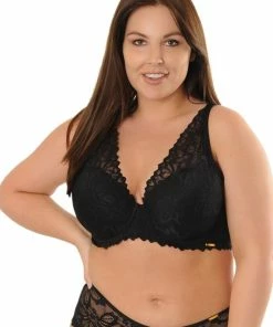 SAPPH - Flora Voorgevormde BH Zwart - Maat 75F - Zwart - Met Beugel - Dames -lingerie-dames-badmode Winkel 550x756 2