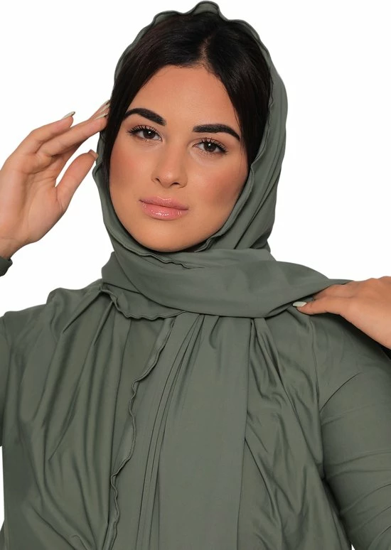 Burkini Saffier Pistache XL Van Mykiny Brand, Boerkini, Islamitisch Badpak/zwempak Bestaand Uit Zwemtuniek, Zwem Legging En Zwem Hoofddoek.Islamitische Zwempak. Hijab. Maillot De Bain. Maat XL 4 Burkini Saffier Pistache XL Van Mykiny Brand, Boerkini, Islamitisch Badpak/zwempak Bestaand Uit Zwemtuniek, Zwem Legging En Zwem Hoofddoek.Islamitische Zwempak. Hijab. Maillot De Bain. Maat XL - Afbeelding 4