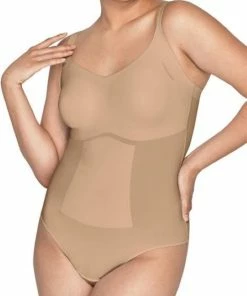 Maidenform Power Players Bodysuit Firm Control Vrouwen Body - Beige - Maat 2XL -lingerie-dames-badmode Winkel 550x778 1