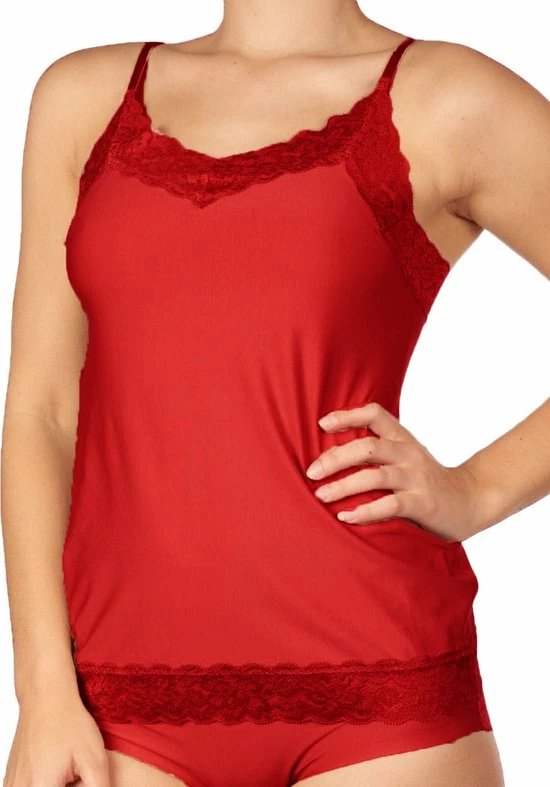 Ten Cate - 31912 - Secrets Spaghetti Top Lace - Red 1 Ten Cate - 31912 - Secrets Spaghetti Top Lace - Red