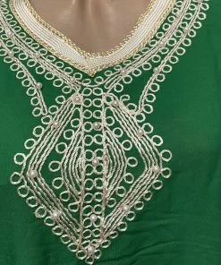 Merkloos Kaftan/jurk Lang Met Korte Mouwen L Groen 5 Merkloos Kaftan/jurk Lang Met Korte Mouwen L Groen -lingerie-dames-badmode Winkel 550x800 3