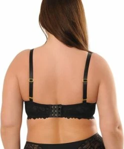 SAPPH - Flora Voorgevormde BH Zwart - Maat 75F - Zwart - Met Beugel - Dames -lingerie-dames-badmode Winkel 550x803