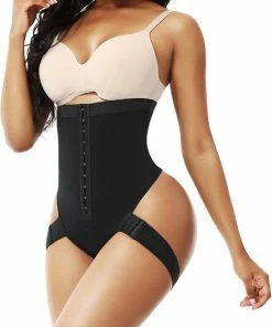 Sara Shop - Shapewear Dames - Body Shaper -Corrigerend Ondergoed String - Afslank Body - High Waist Corrigerende String - Slim Body - Correctie Ondergoed Shapewear - Body Shaper - Zwart - Maat L