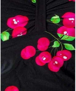 Belsira Badpak -M- Vintage Zwart/Roze -lingerie-dames-badmode Winkel 550x810 5