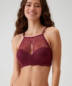 Viuma Milano Viuma Vrouw Purper 472461 Kanten Beugelbeha Bralette Bh Dagelijks Comfort Hoogwaardig Kwaliteit