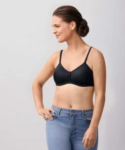 Amoena Prothese Bh Voorgevormd Zonder Beugel Lara SB Zwart - Maat 75A