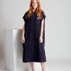Merkloos Ponchy - Surf Poncho - Handdoek Poncho - Azul Oscuro - Maat Groot - Uniseks - Katoen