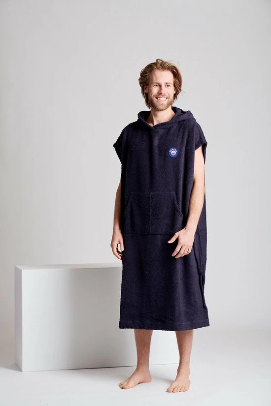 Merkloos Ponchy - Surf Poncho - Handdoek Poncho - Azul Oscuro - Maat Groot - Uniseks - Katoen 9 Merkloos Ponchy - Surf Poncho - Handdoek Poncho - Azul Oscuro - Maat Groot - Uniseks - Katoen - Afbeelding 9