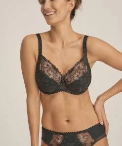 PrimaDonna Wild Flower Beugel Bh 0163130 Night Grey0163130 - Night Grey - 80 - 80B -lingerie-dames-badmode Winkel 550x827