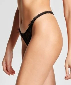Merkloos Giselle Dames Lingerie Sexy String - ZWART -Maat L -lingerie-dames-badmode Winkel 550x831 2