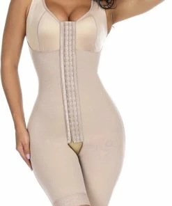 Yermin Beauty Corrigerende Shapewear Corset - Corrigerende Bh - Met 3 Rijen Verstelbare Haakjes Beige Maat 3XL